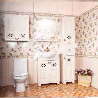 Шкаф навесной Бриклаер Кантри 4627125413643 65 см бежевый дуб прованс